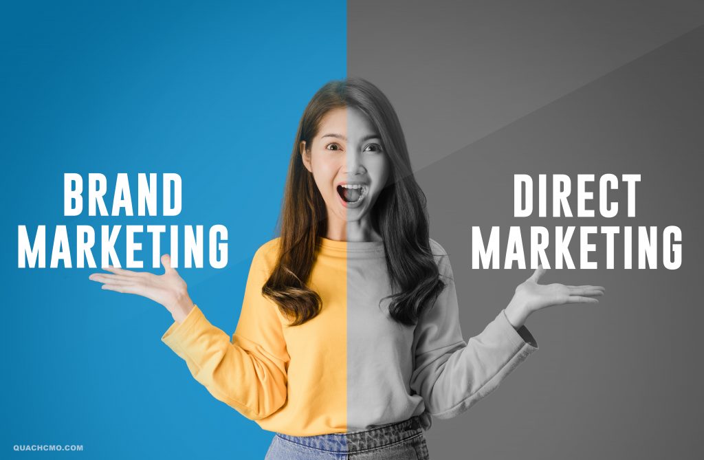Brand marketing vs direct marketing